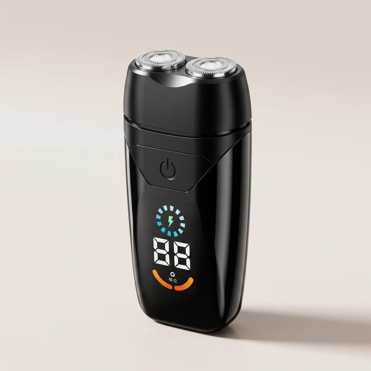 Travel Shaver Dual-Head Rotary Rechargeable Digital Display