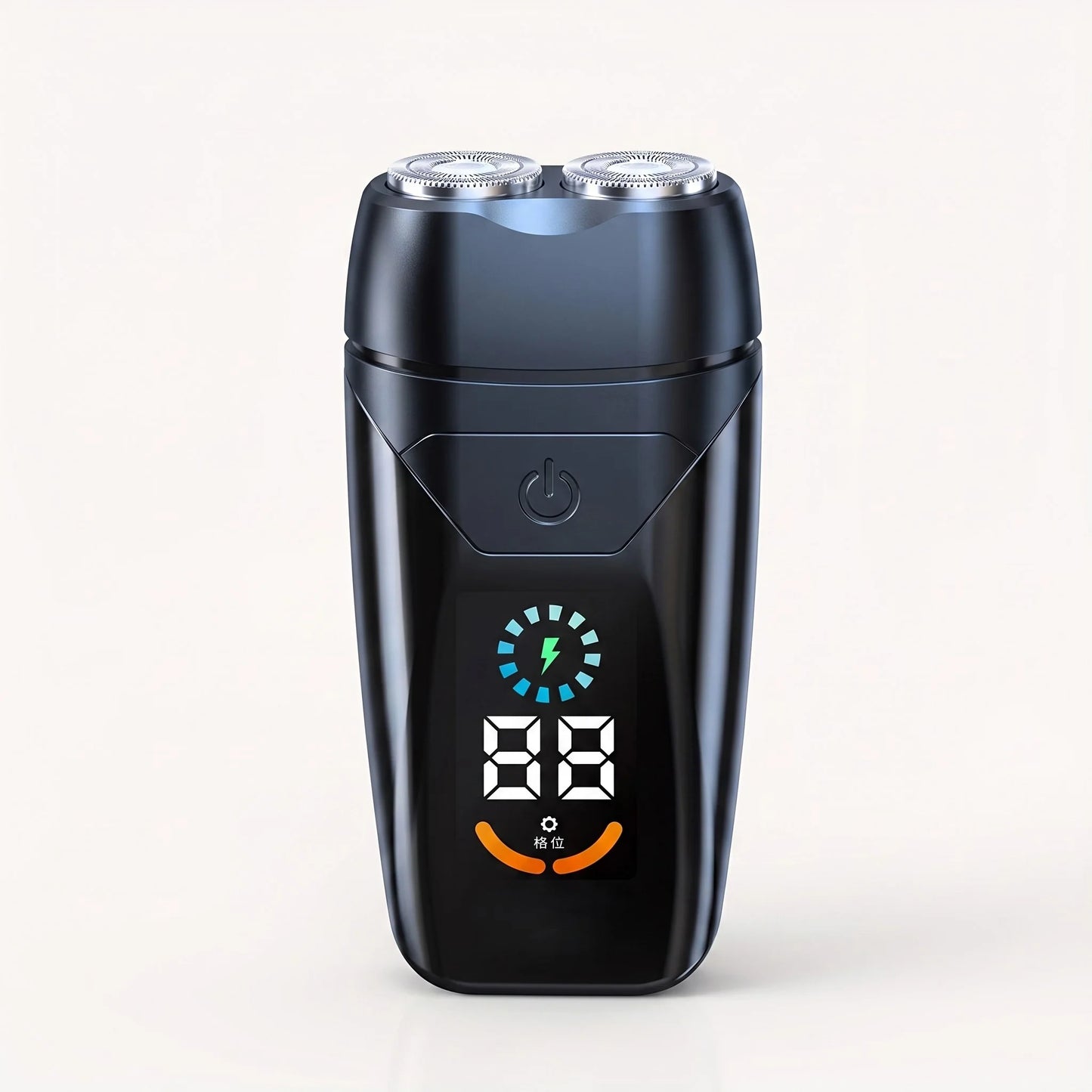 Travel Shaver Dual-Head Rotary Rechargeable Digital Display