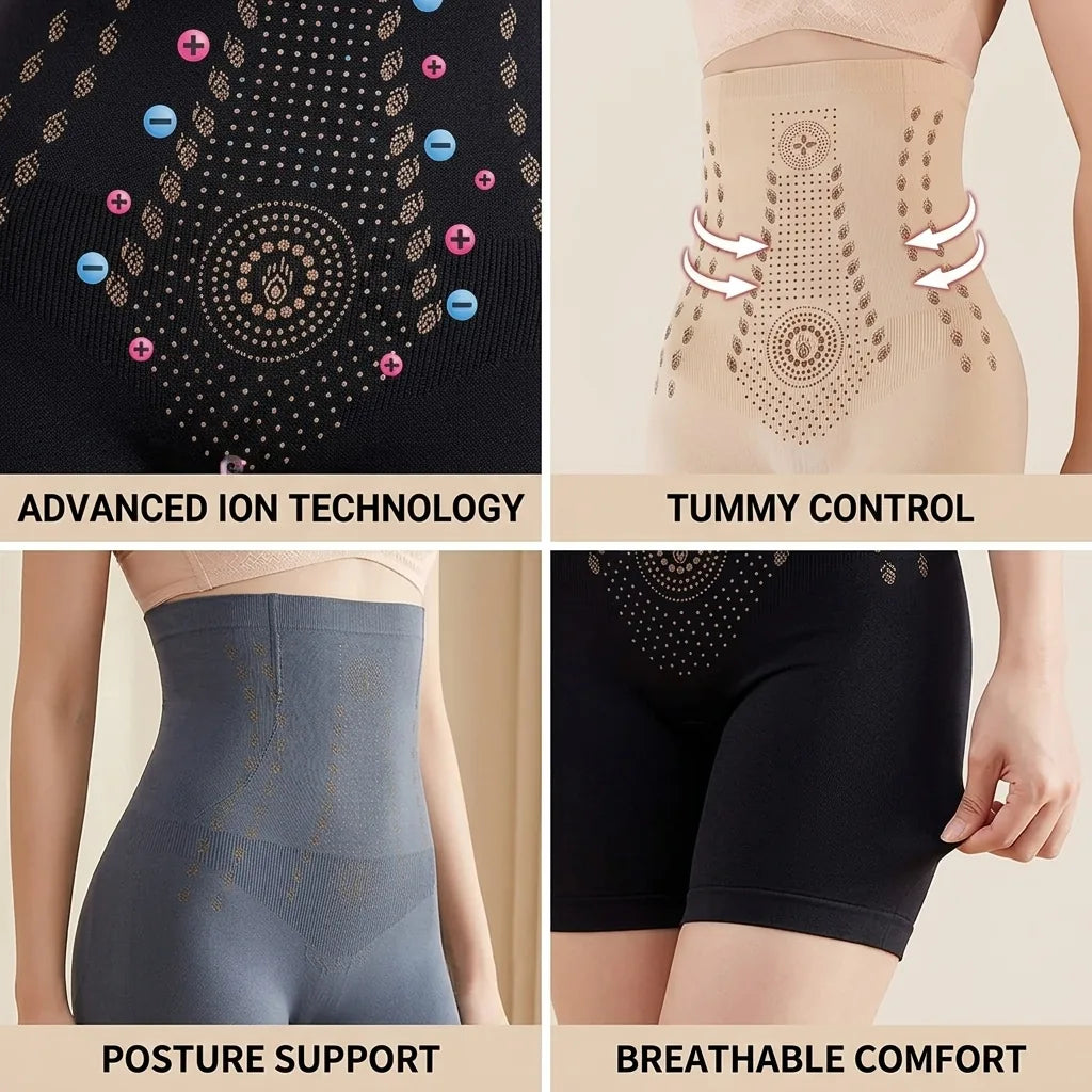 Tummy Control Shapewear Ion Technology Posture Support