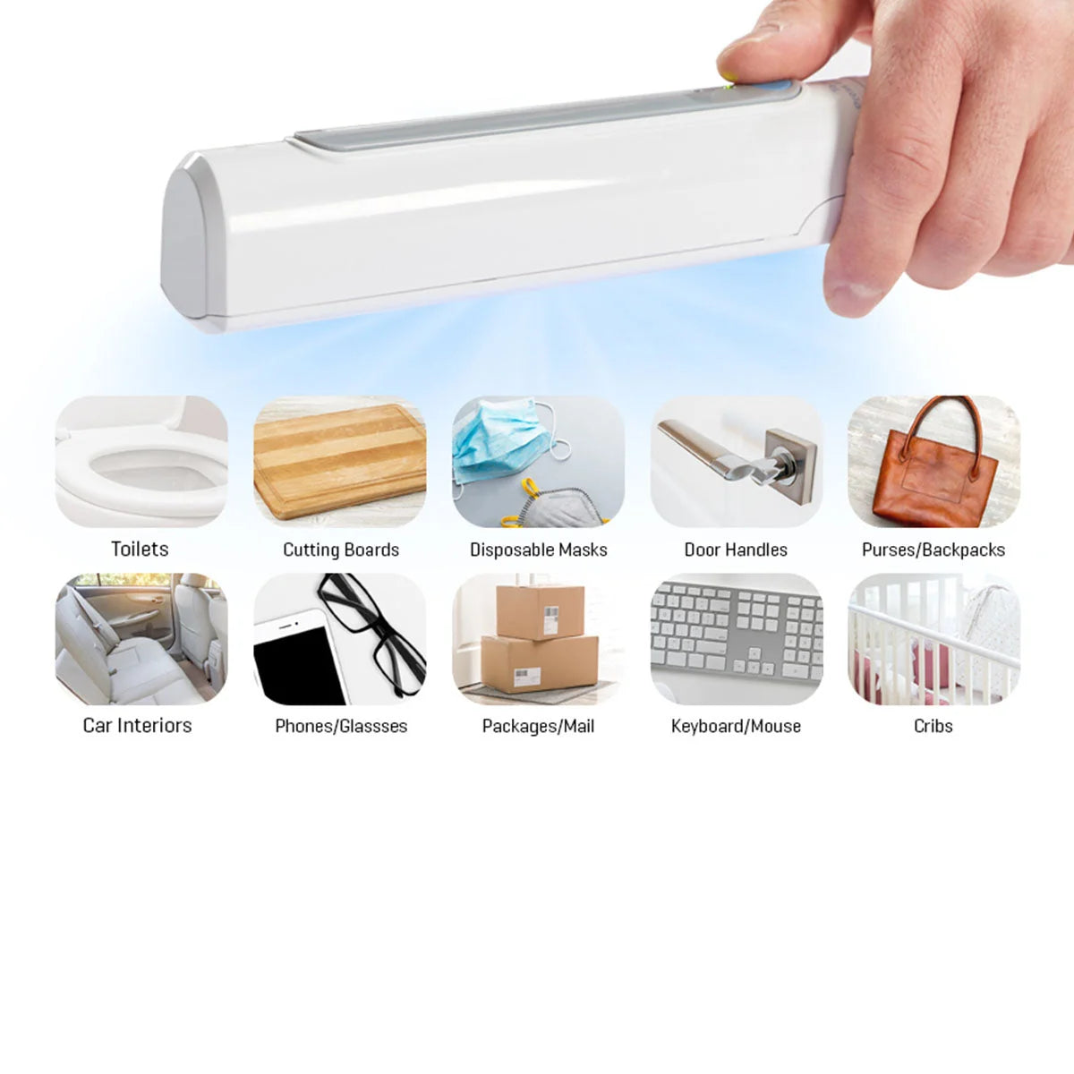 UV Light Wand Slim Battery Operated Auto Shutoff