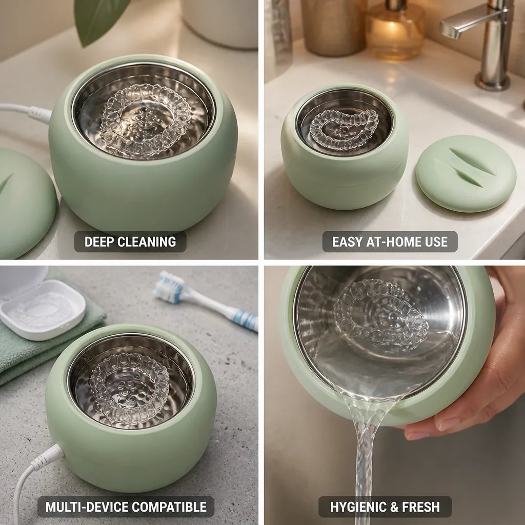 Ultrasonic Cleaner Retainers Aligners & Mouthguards