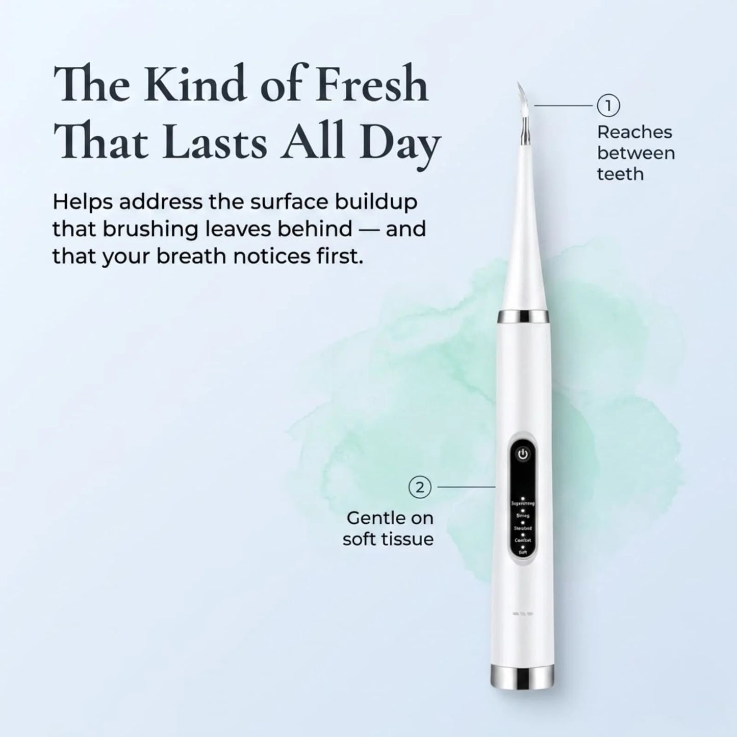 Ultrasonic Dental Scaler Dual-Use USB-C Rechargeable 6 Brush Heads