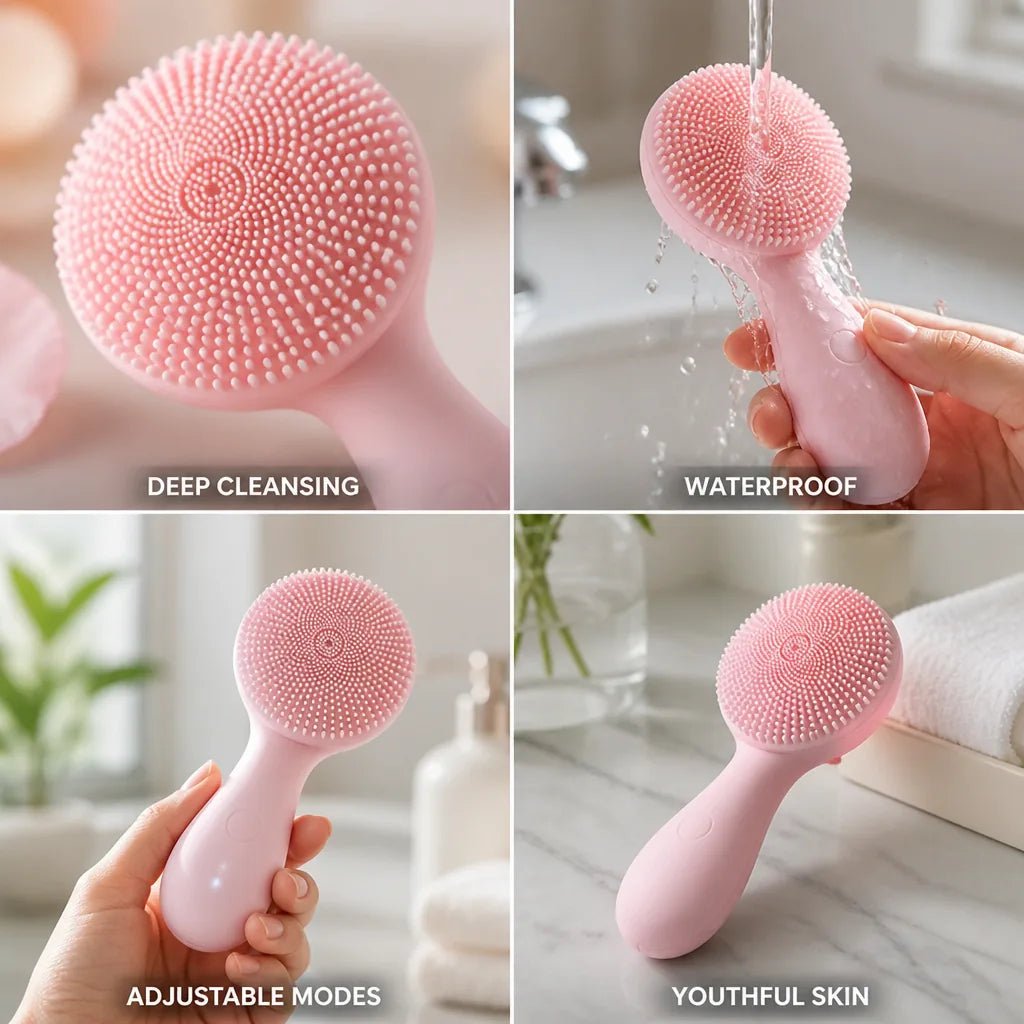 Ultrasonic Facial Cleanser Deep Pore Cleansing Waterproof