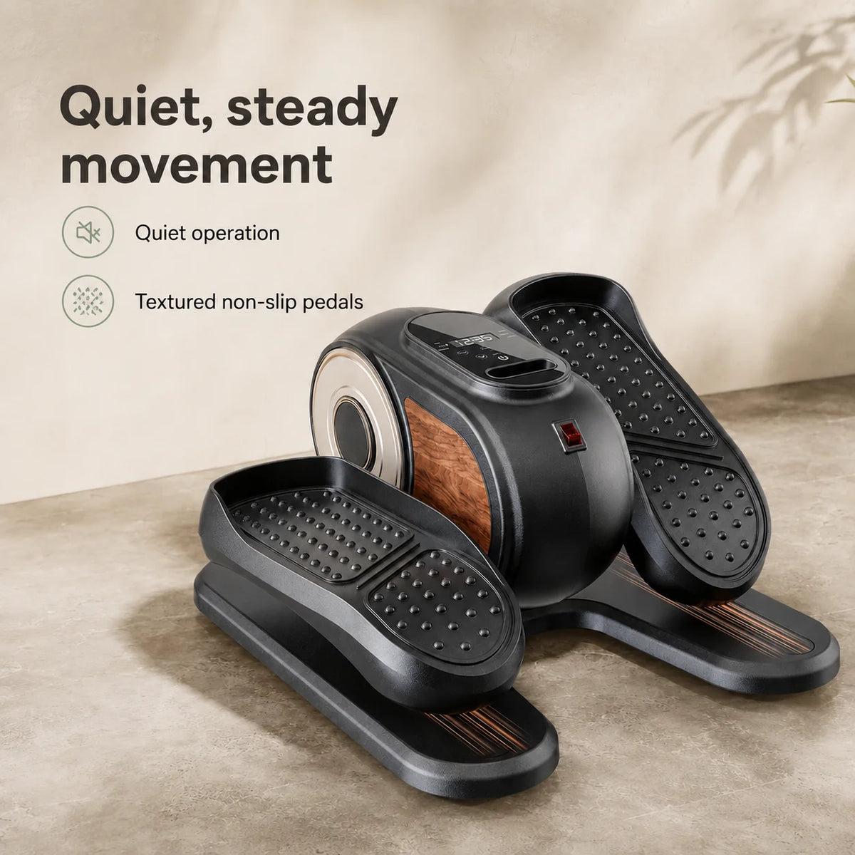 Under-Desk Elliptical Motor-Assisted 12 Speeds Remote & LED Display