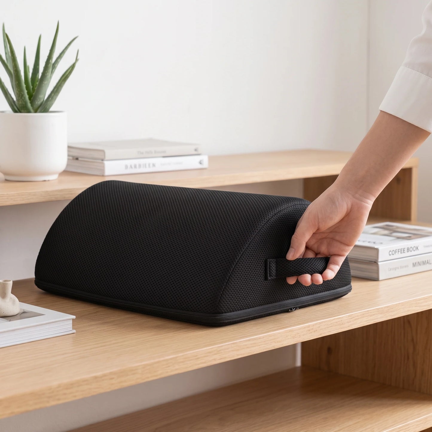 Under-Desk Footrest Reversible Ergonomic Foam Rocking Support