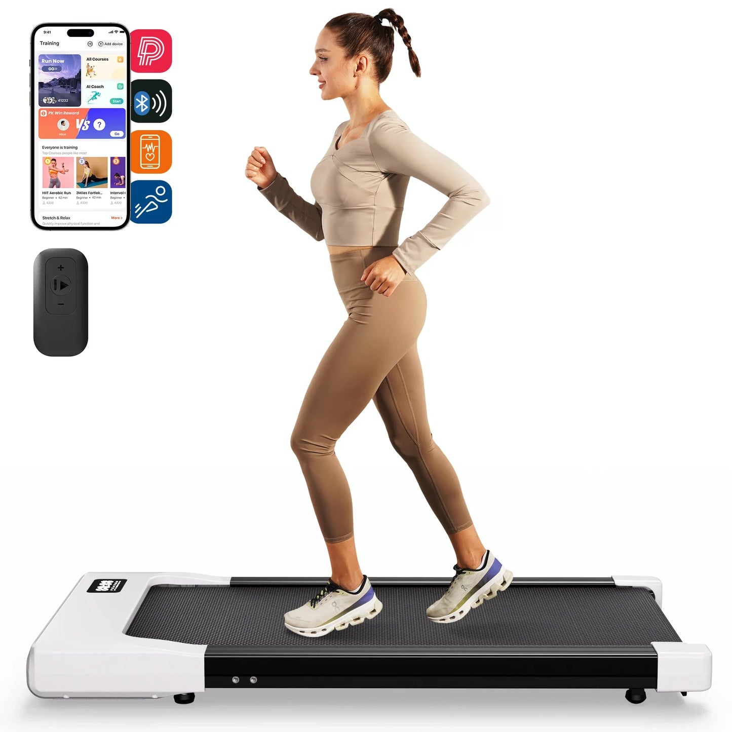 Under-Desk Walking Pad Slim 3.9-Inch Ultra-Quiet Motor