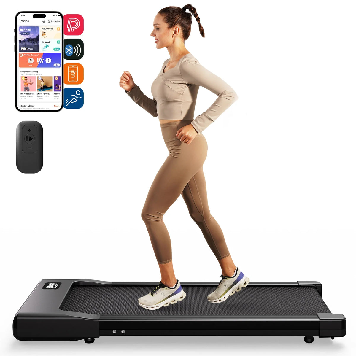 Under-Desk Walking Pad Slim 3.9-Inch Ultra-Quiet Motor