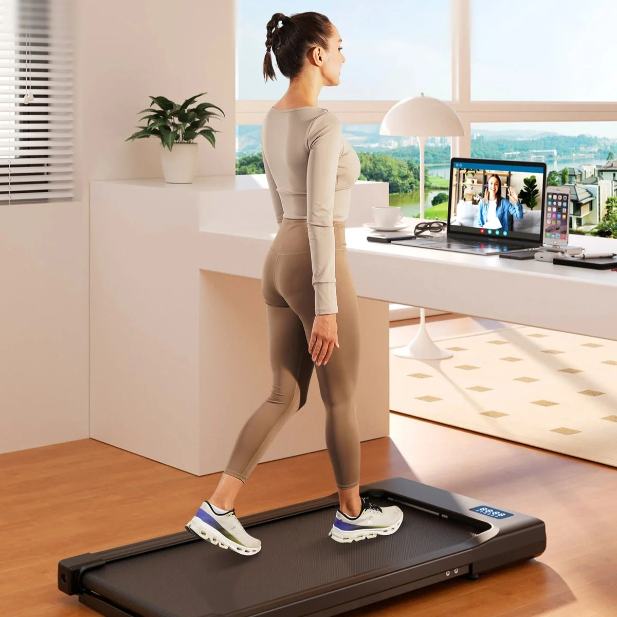 Under-Desk Walking Pad Slim 3.9-Inch Ultra-Quiet Motor