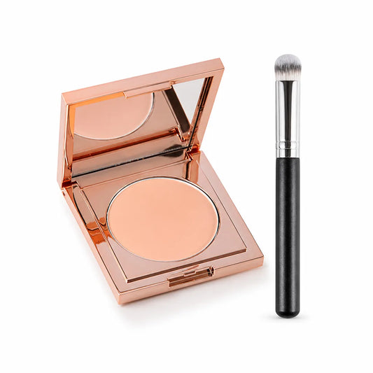 Under-Eye Corrector Peach Color-Correcting & Brightening Includes Concealer Brush