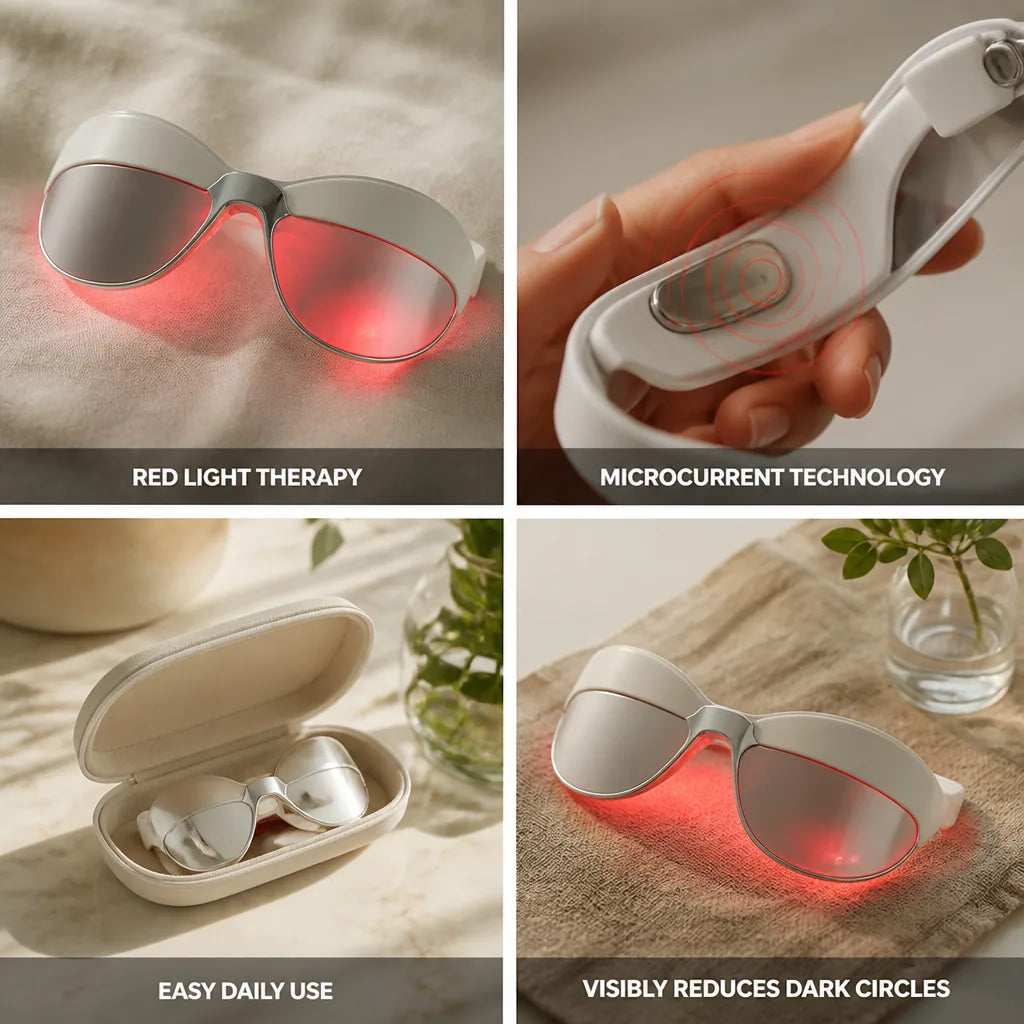 Under-Eye Rejuvenation Device Red Light & Microcurrent