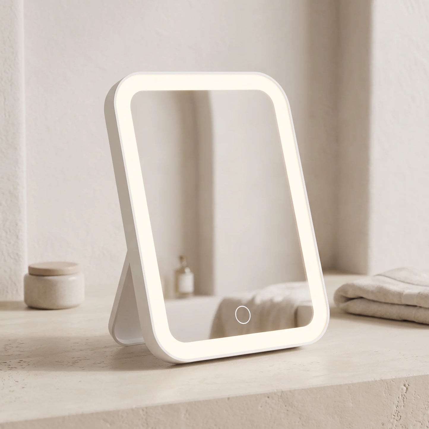 Vanity Mirror Compact Rechargeable LED 3 Light Tones