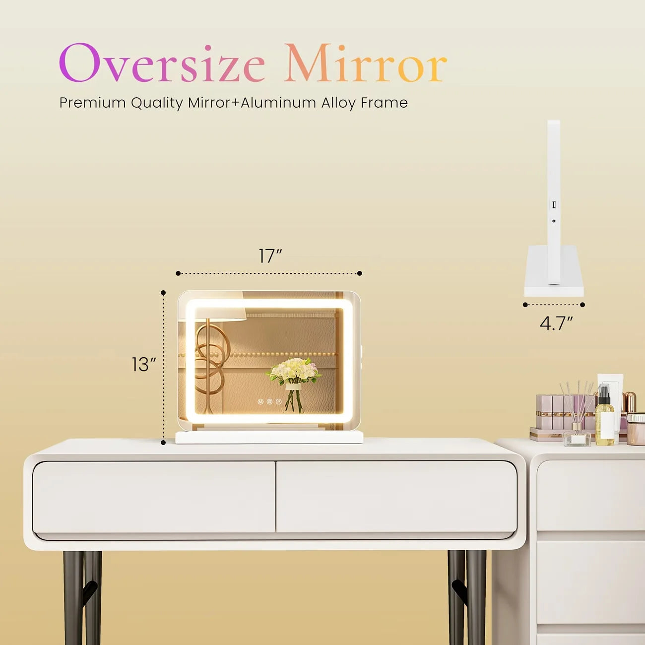 Vanity Mirror Touch Dimmable LED Wall Mounted