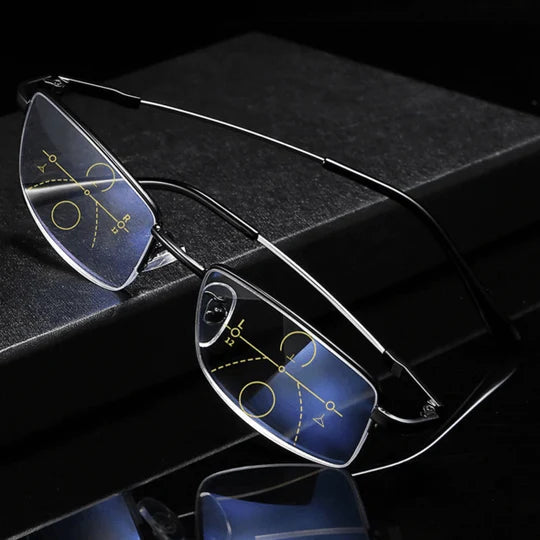 Varifocal Lenses Photochromic Anti-Glare Blue Light Blocking