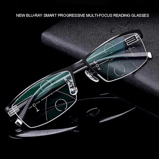 Varifocal Lenses Photochromic Anti-Glare Blue Light Blocking