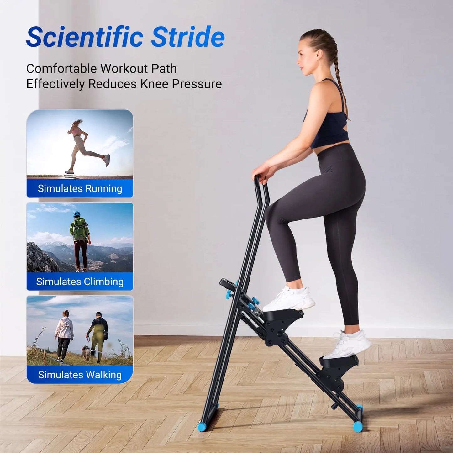 Vertical Climber Full Body Foldable LCD Monitor