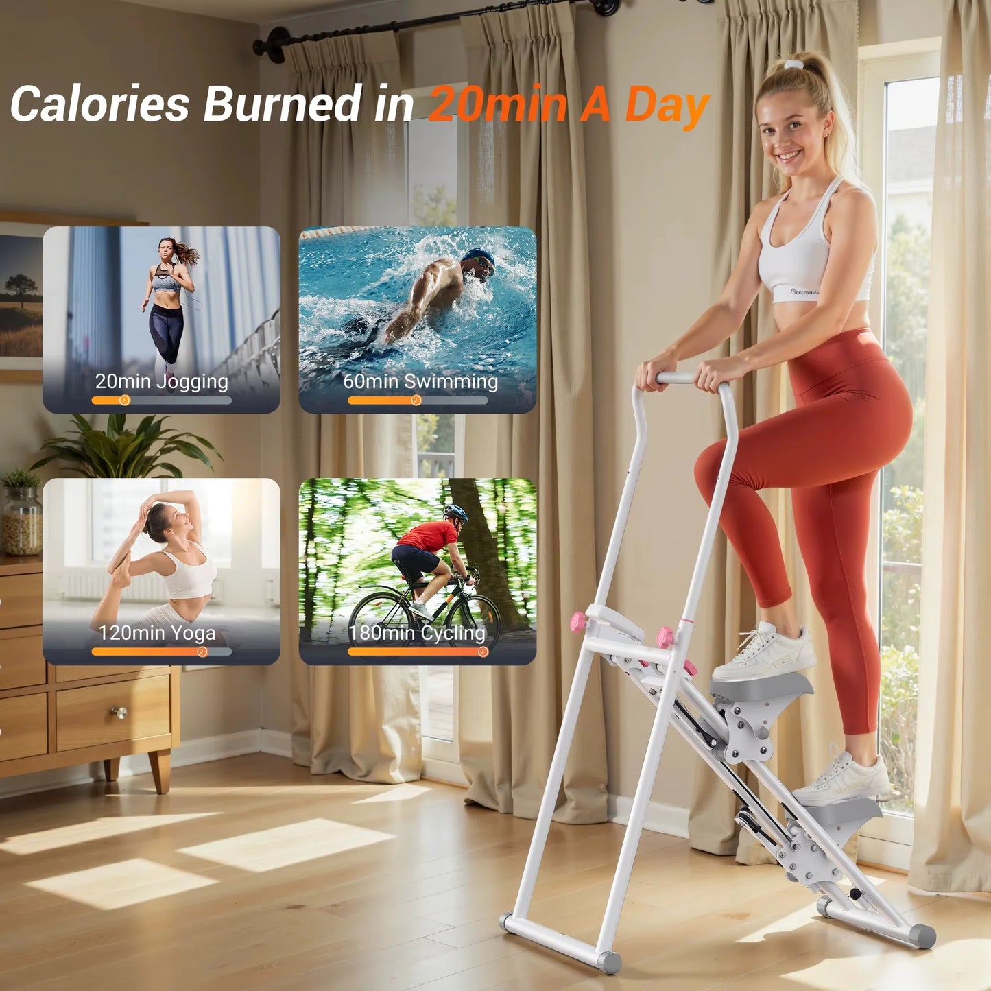 Vertical Climber Full Body Foldable LCD Monitor