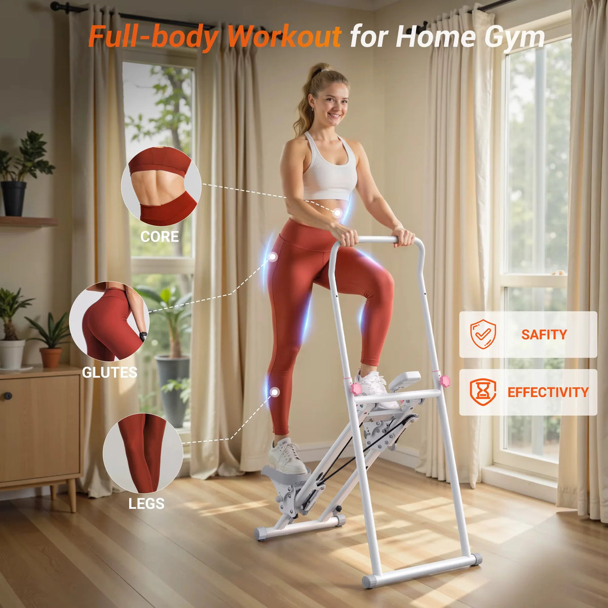 Vertical Climber Full Body Foldable LCD Monitor