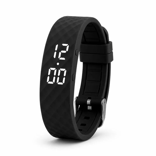 Vibration Alarm Bracelet Silent Wake LED Display Rechargeable