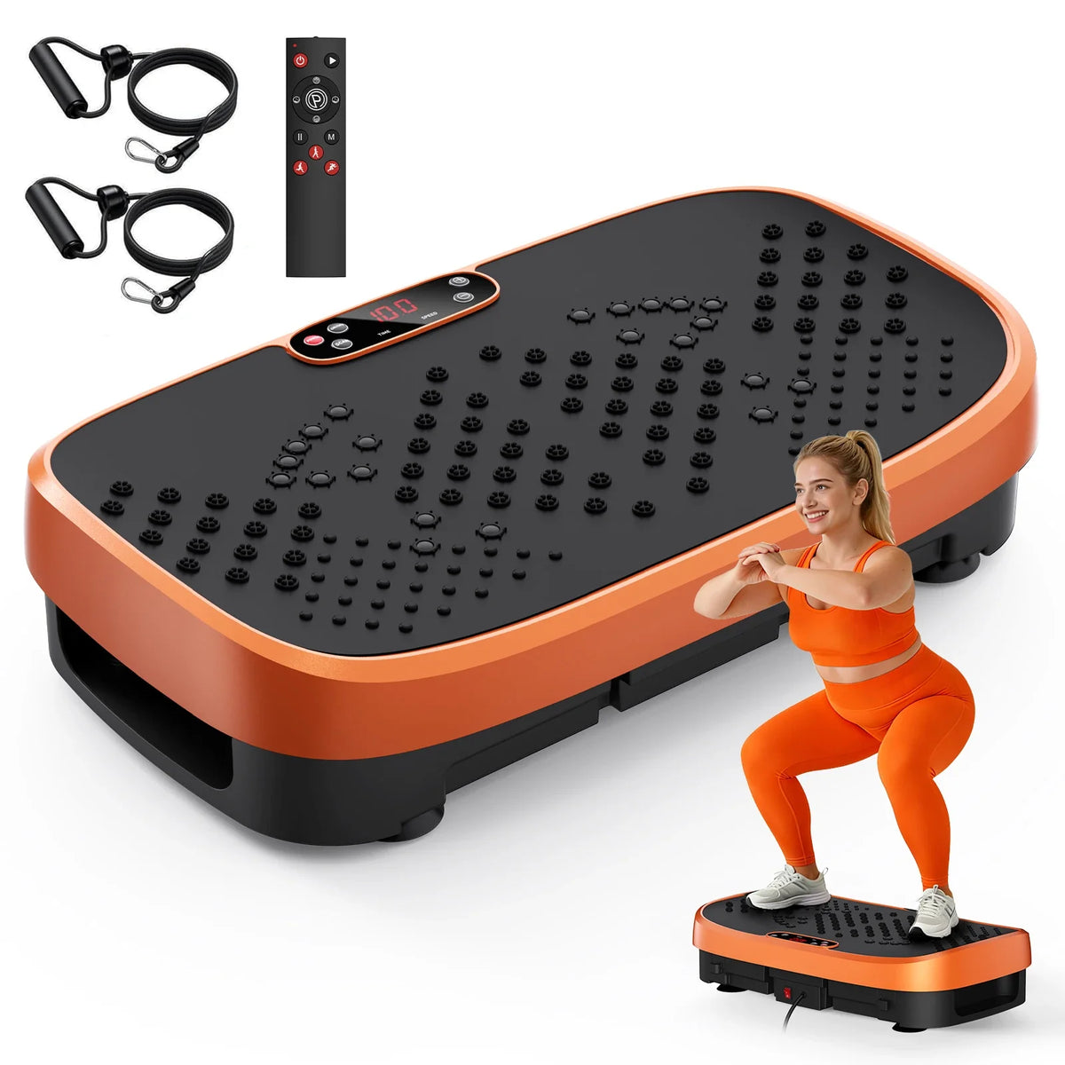 Vibration Plate 120 Speeds Non-Slip 330 Lb Capacity