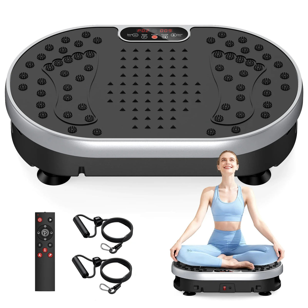Vibration Plate 120 Speeds Remote & Touch Control