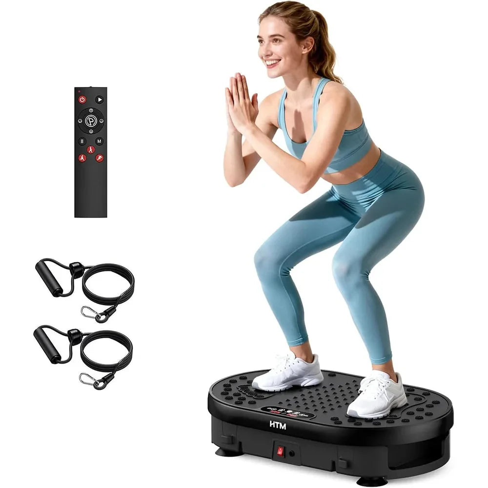 Vibration Plate 120 Speeds Remote & Touch Control