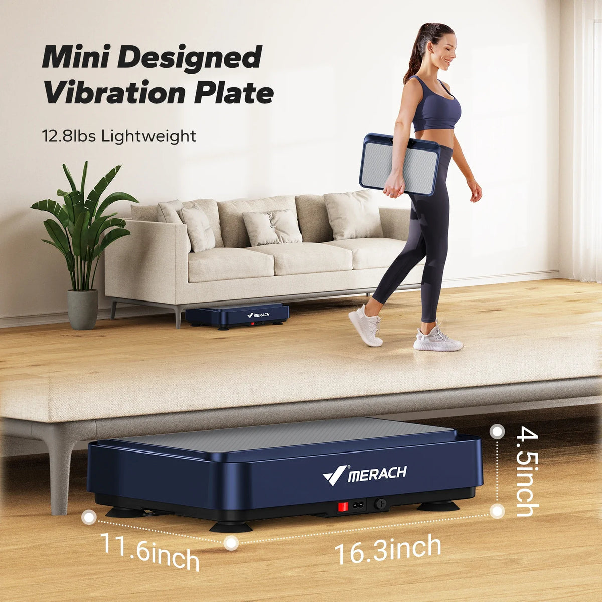 Vibration Plate 99-Speed LED & Remote Resistance Bands