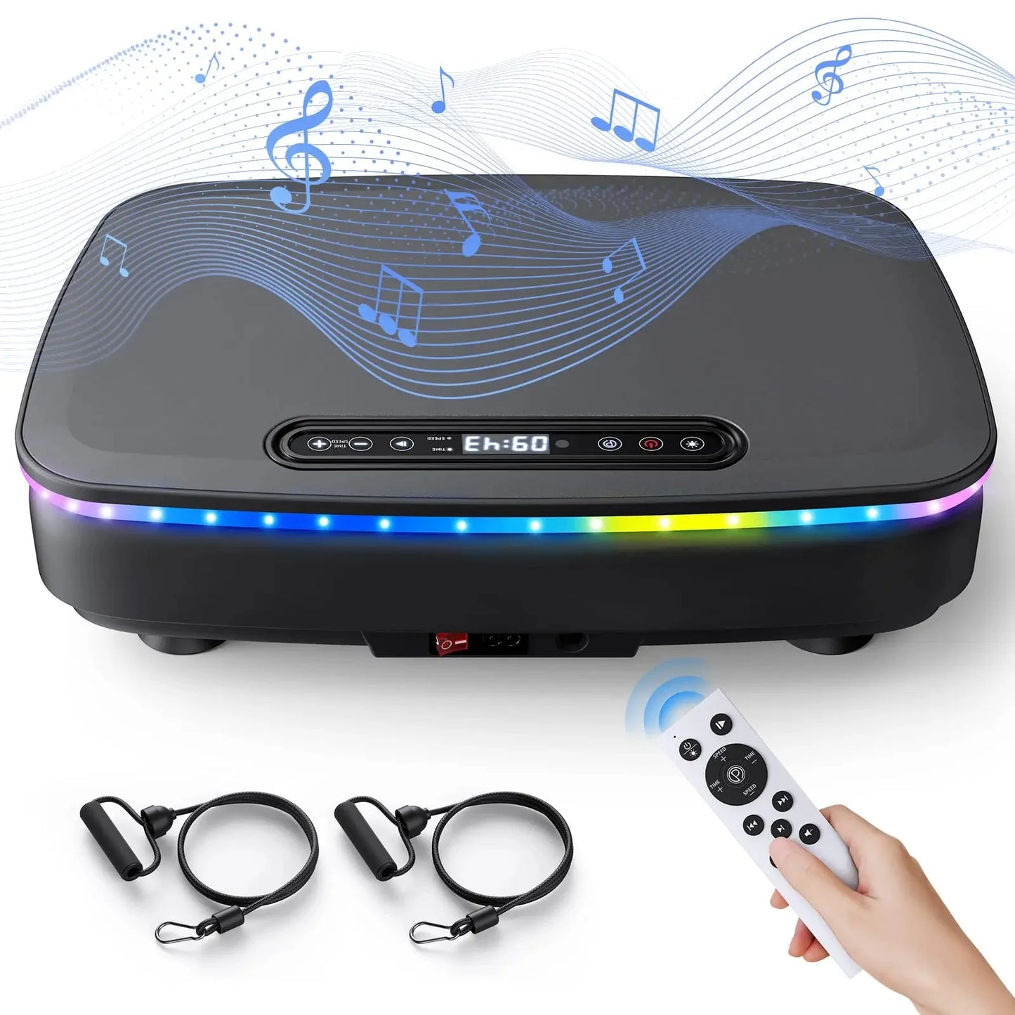 Vibration Plate 99 Speeds Bluetooth & LED