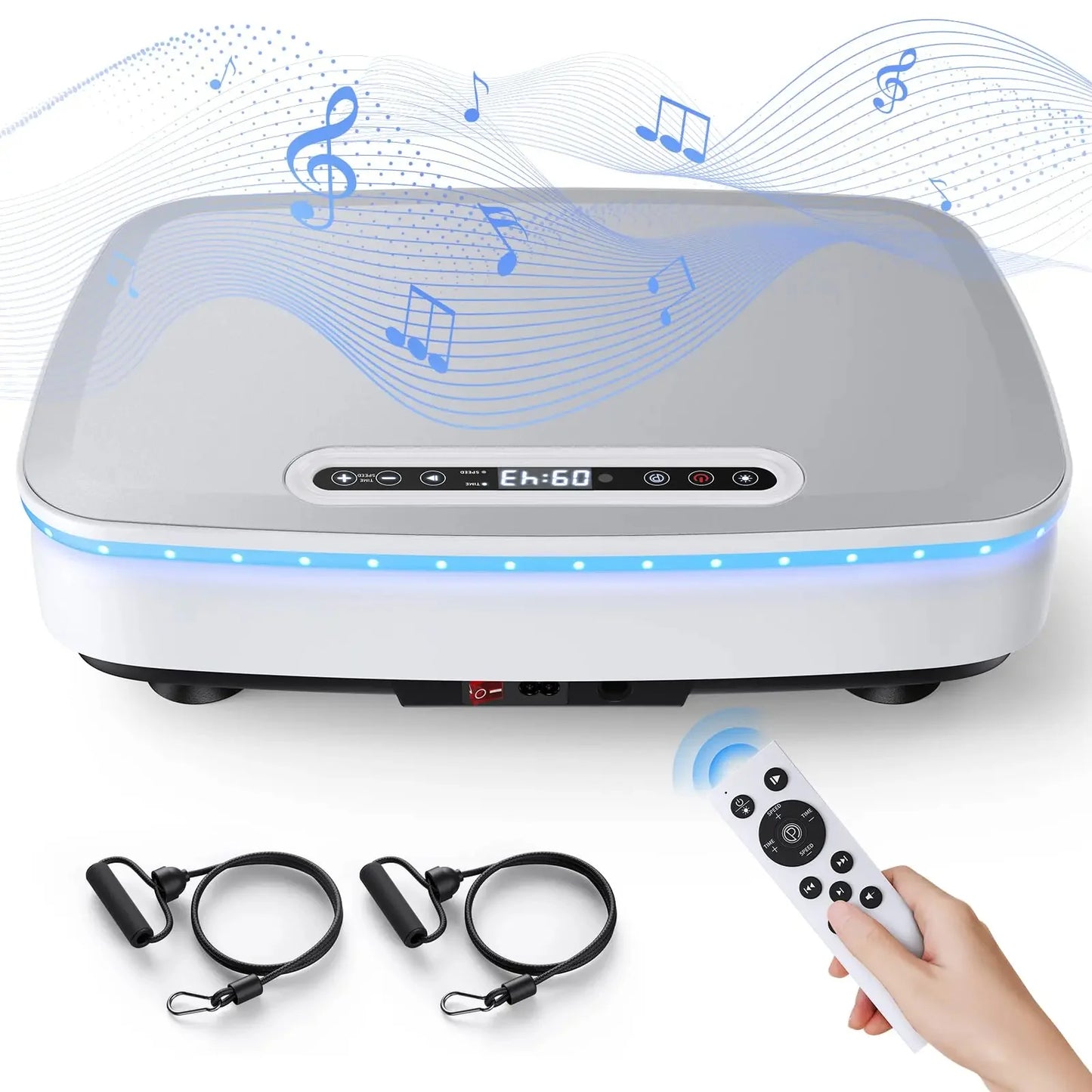Vibration Plate 99 Speeds Bluetooth & LED