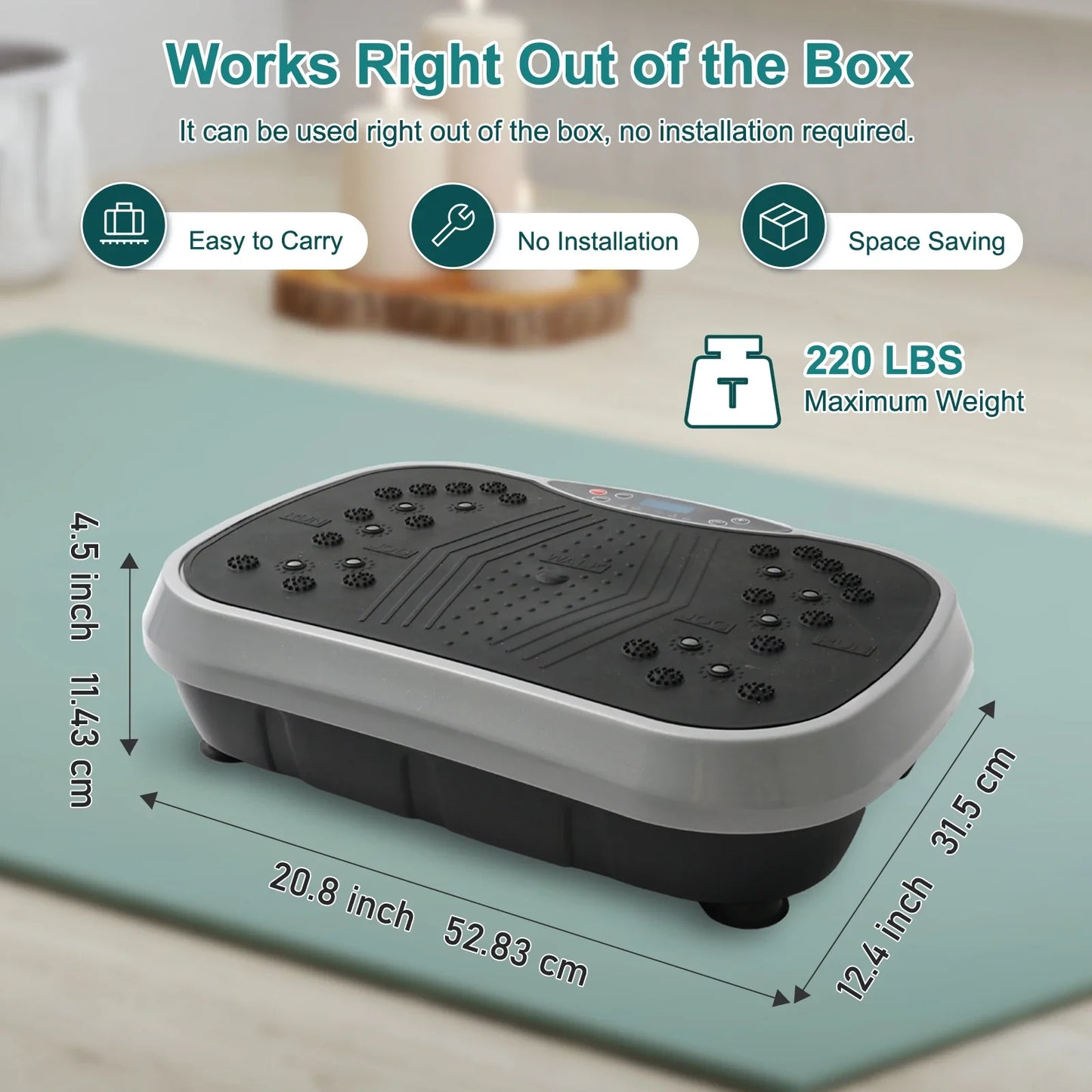 Vibration Plate 99 Speeds LCD & Remote