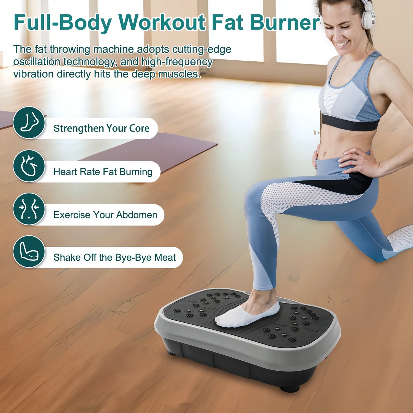 Vibration Plate 99 Speeds LCD & Remote