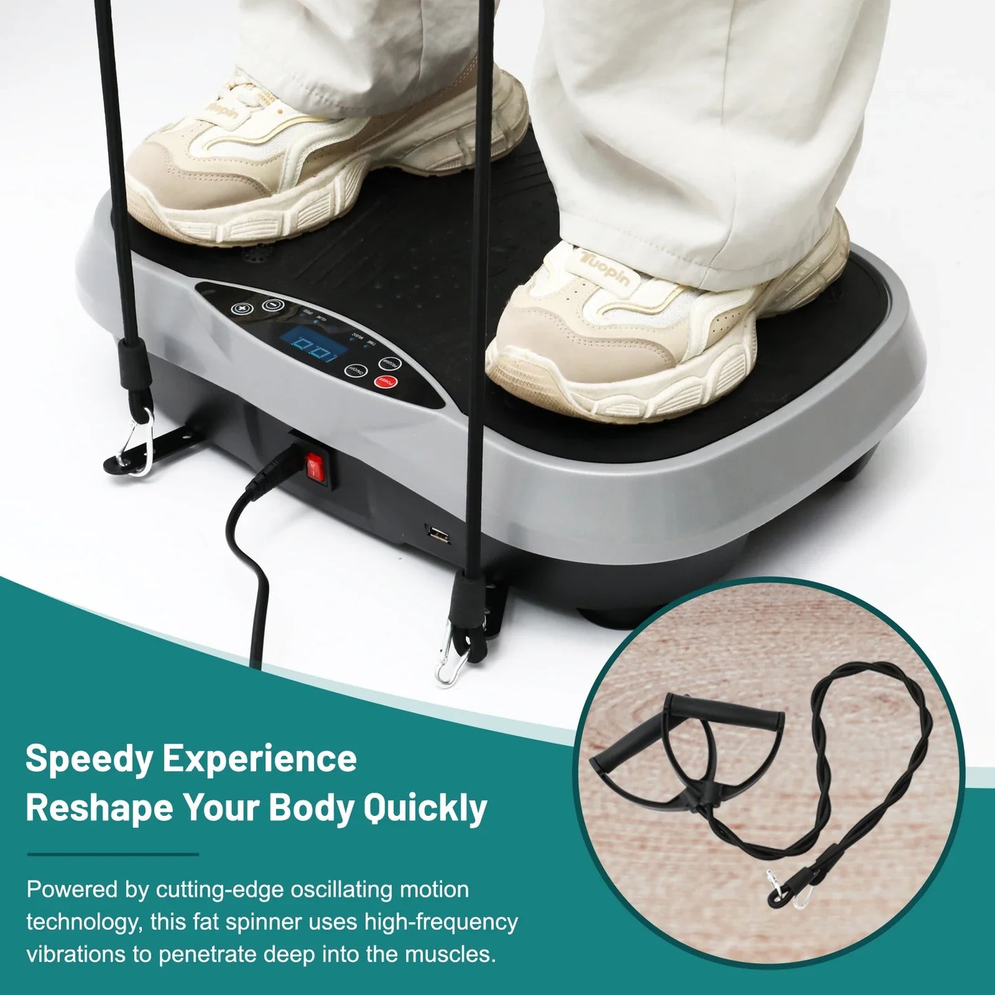 Vibration Plate 99 Speeds LCD & Remote