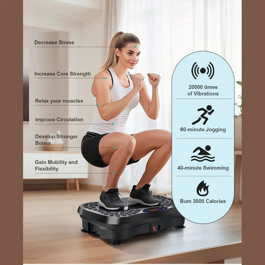 Vibration Plate Bluetooth Foot Massage Adjustable Speeds