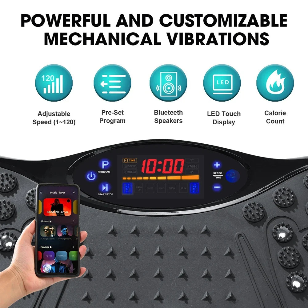 Vibration Plate Bluetooth Foot Massage Adjustable Speeds