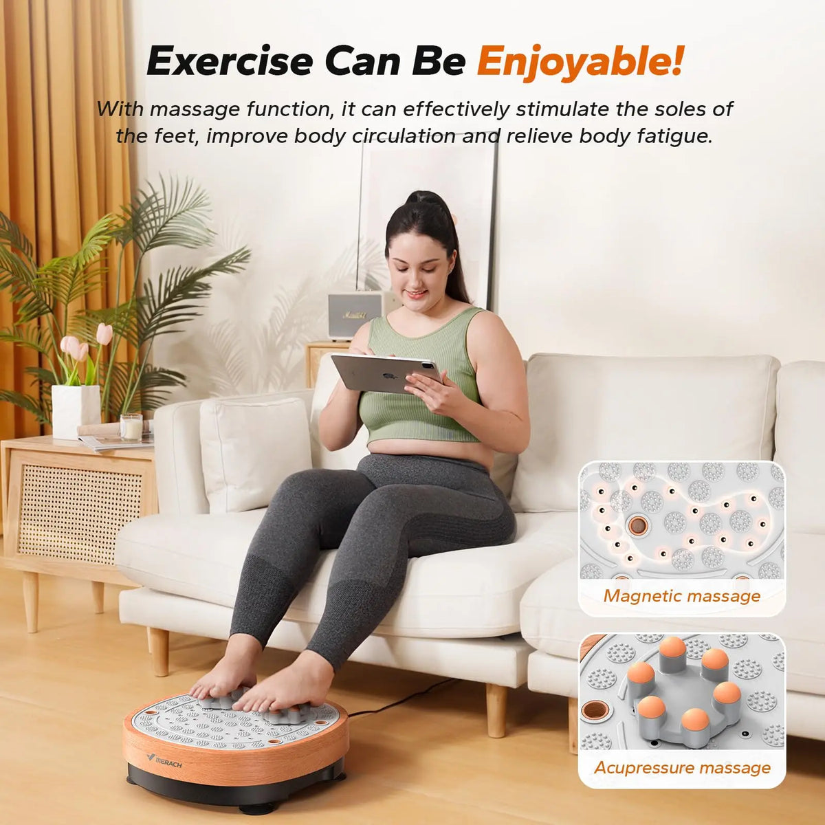 Vibration Plate Machine 99 Speeds & Auto Programs