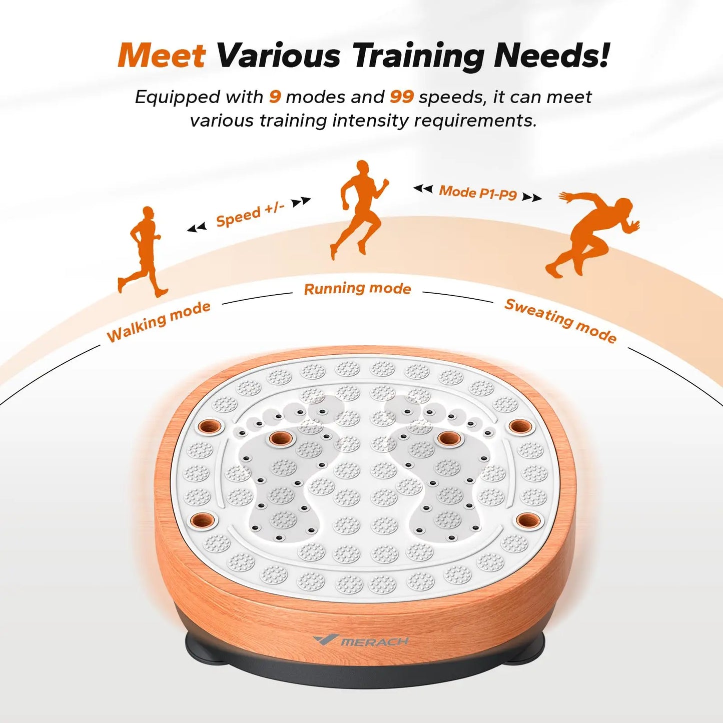 Vibration Plate Machine 99 Speeds & Auto Programs