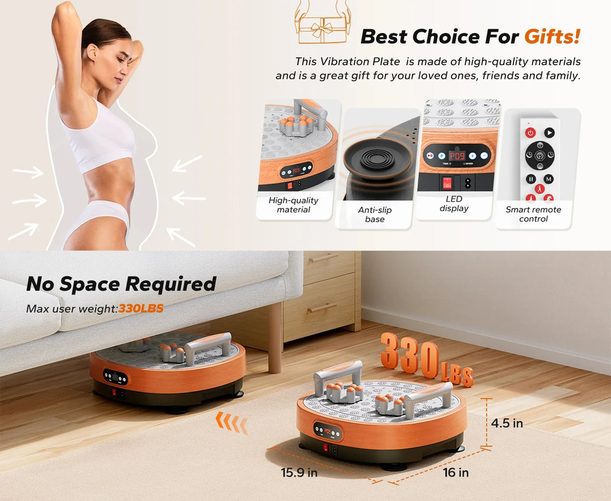Vibration Plate Machine 99 Speeds & Auto Programs