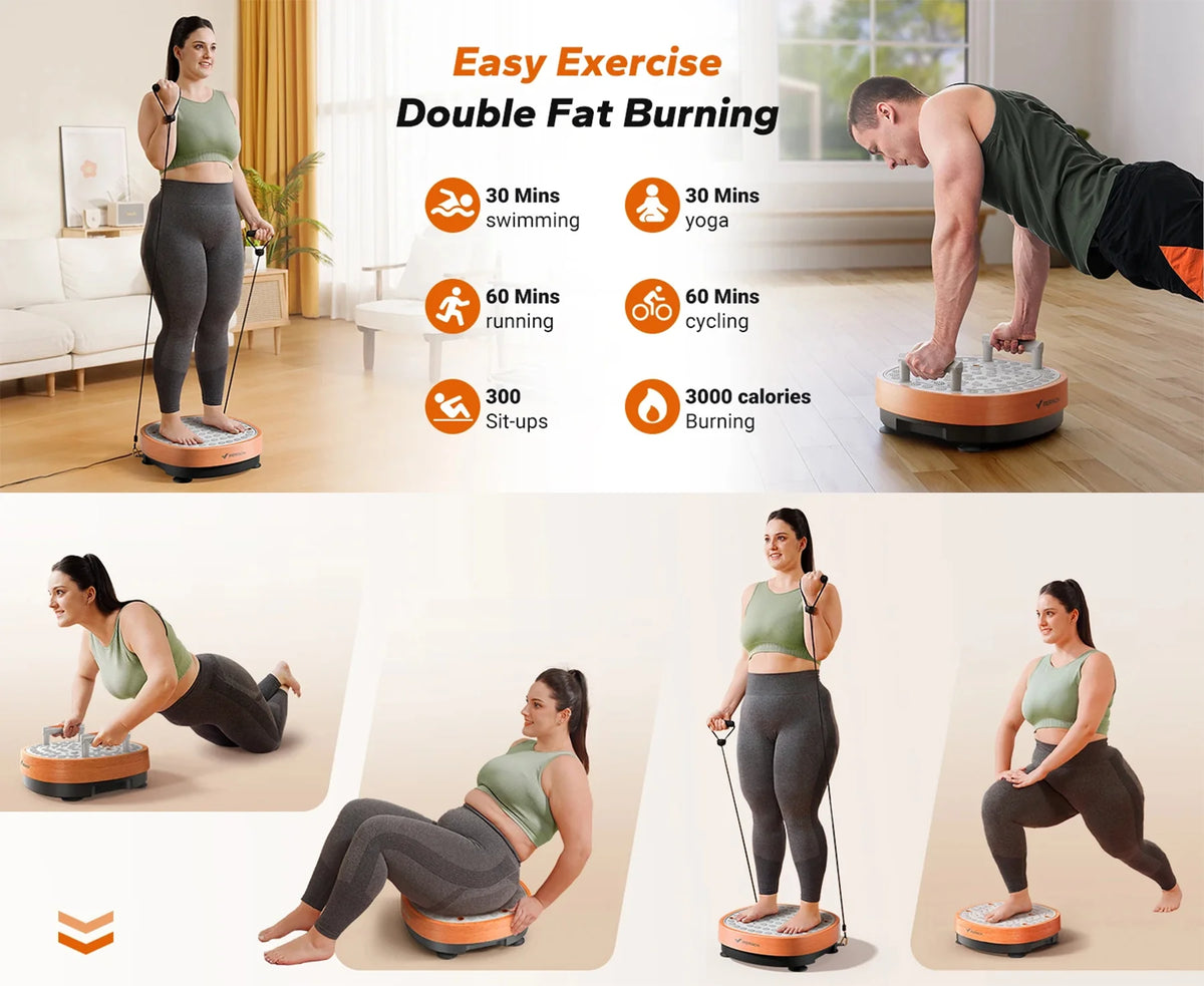 Vibration Plate Machine 99 Speeds & Auto Programs