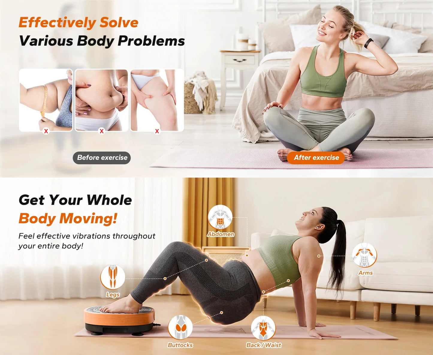 Vibration Plate Machine 99 Speeds & Auto Programs