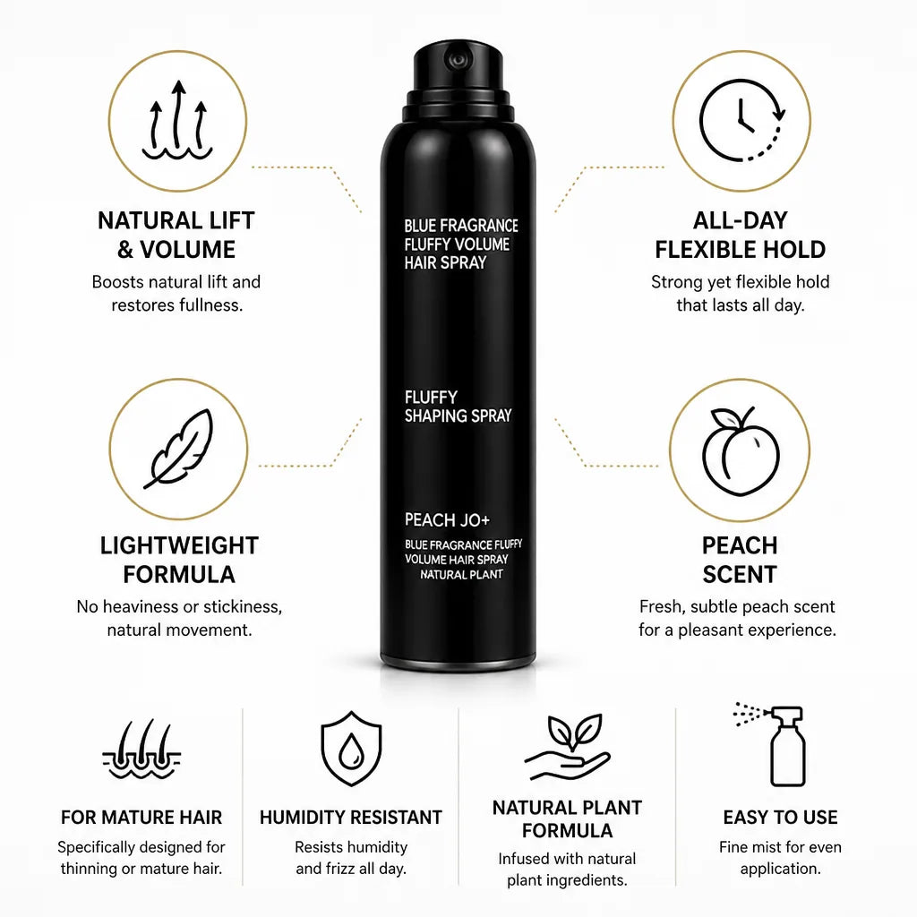 Volumizing Hair Spray For Mature Hair Lightweight Flexible Hold