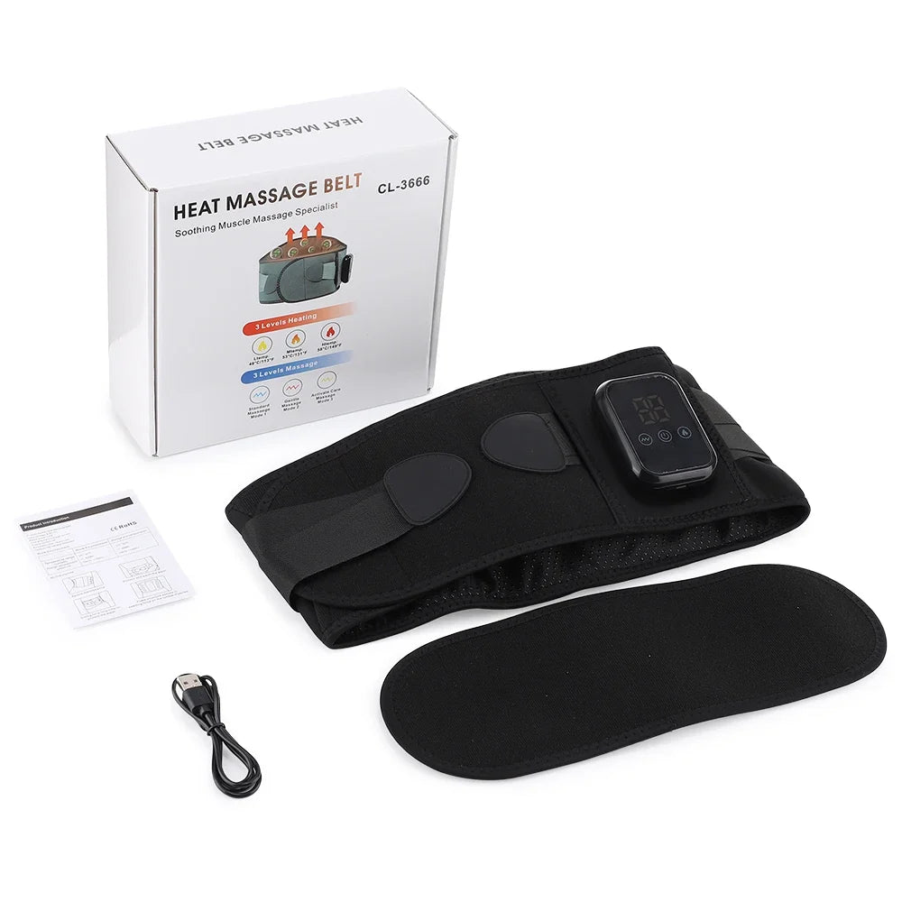 Waist Belt Massager Cordless Adjustable Heat