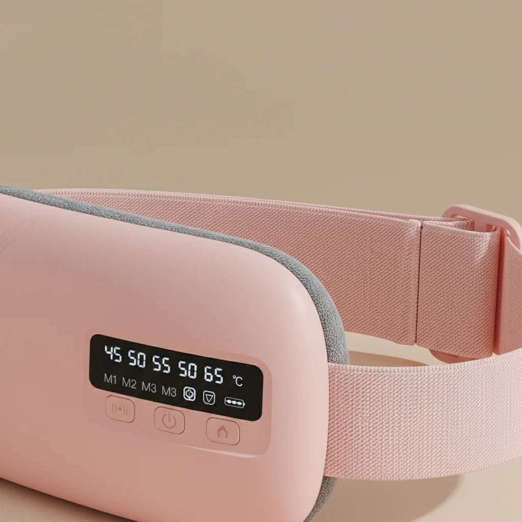 Waist Massage Belt Heating & Vibration Cordless Adjustable Fit