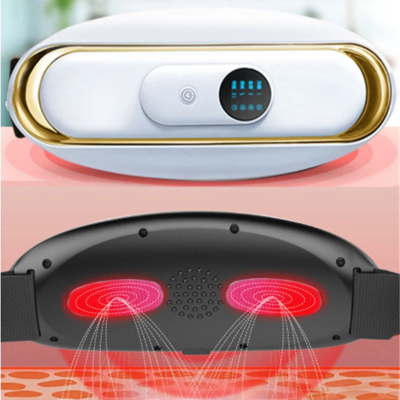 Waist Massager Belt Cordless Rechargeable Vibration & Heat