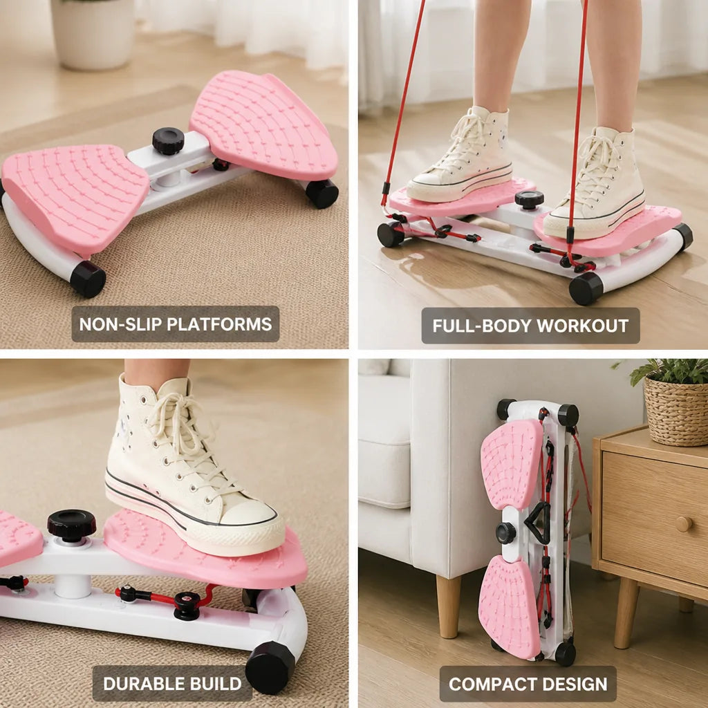 Waist Twister Board Resistance Bands & Foot Massage