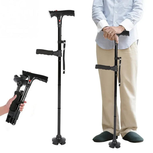 Walking Cane Lightweight Metal Ergonomic Handle