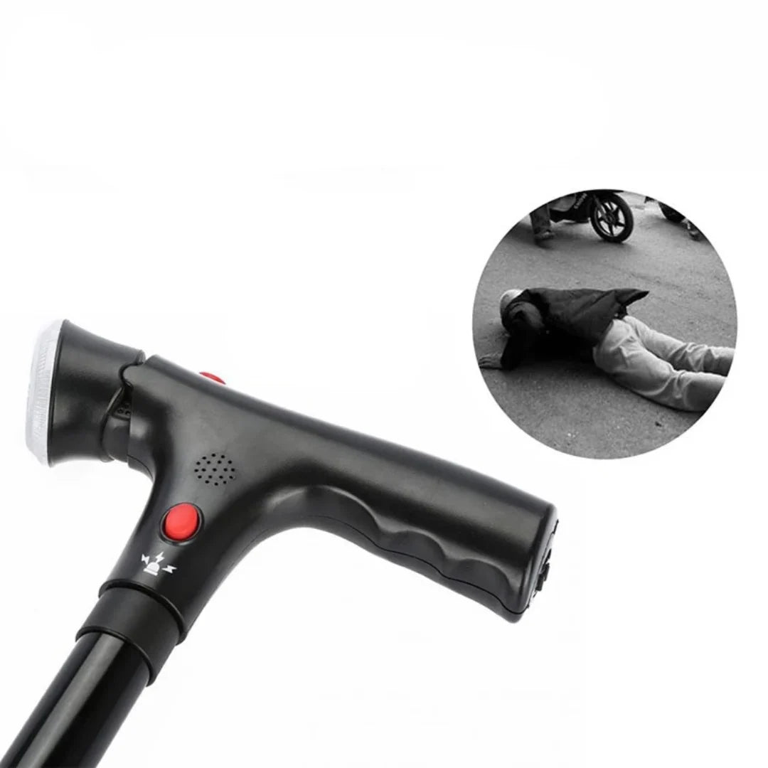 Walking Cane Lightweight Metal Ergonomic Handle