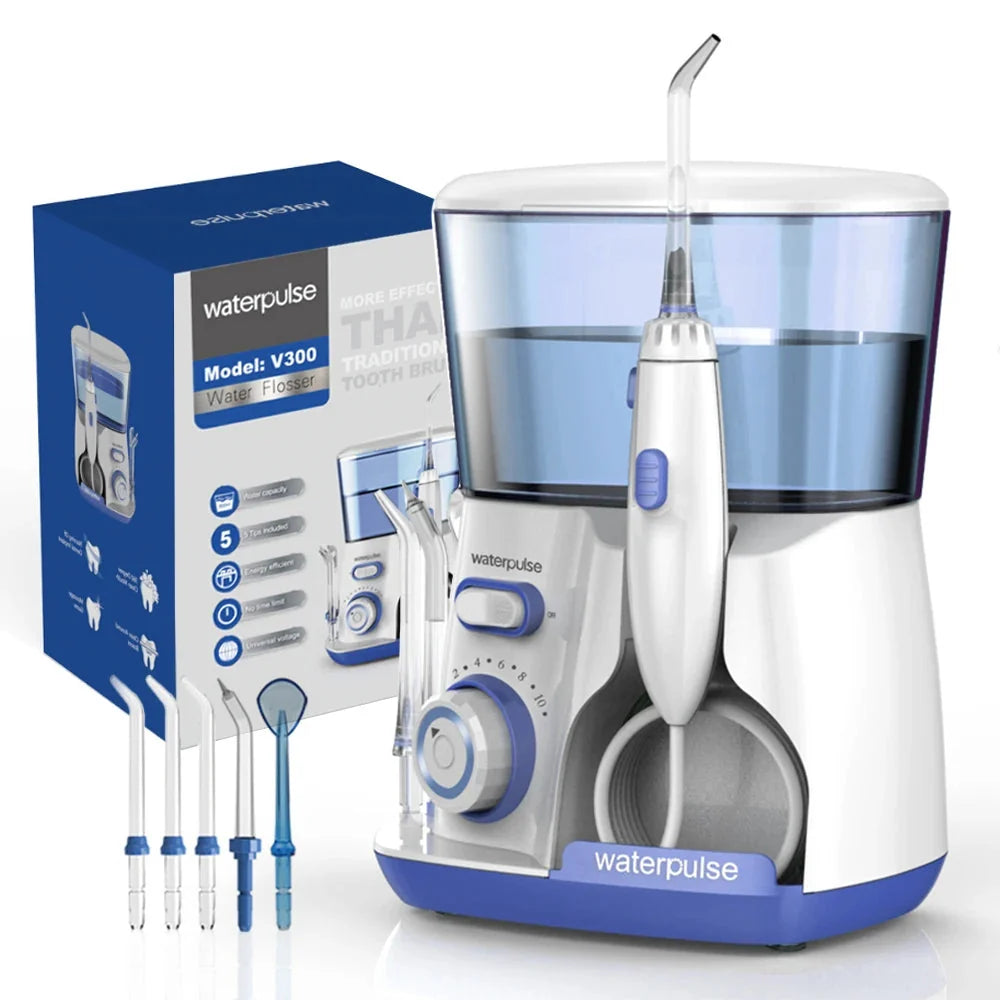 Water Flosser Adjustable Pressure 800ml Anti-Leak Tank