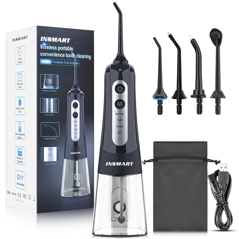 Water Flosser Cordless 300ml Tank USB-C Rechargeable