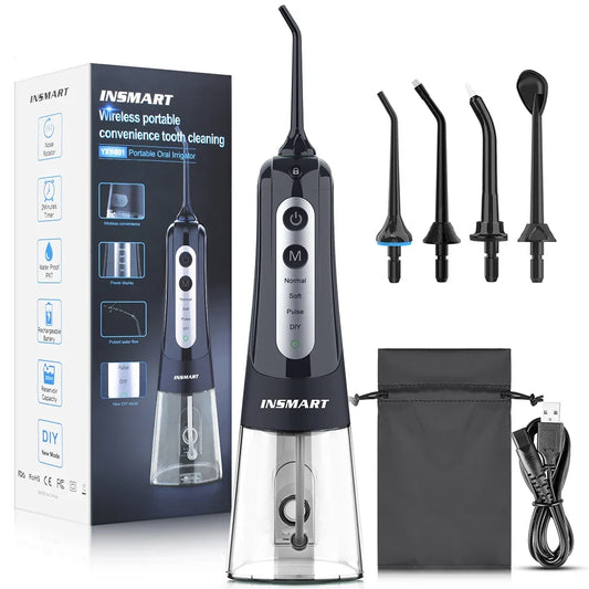 Water Flosser Cordless 300ml Tank USB-C Rechargeable