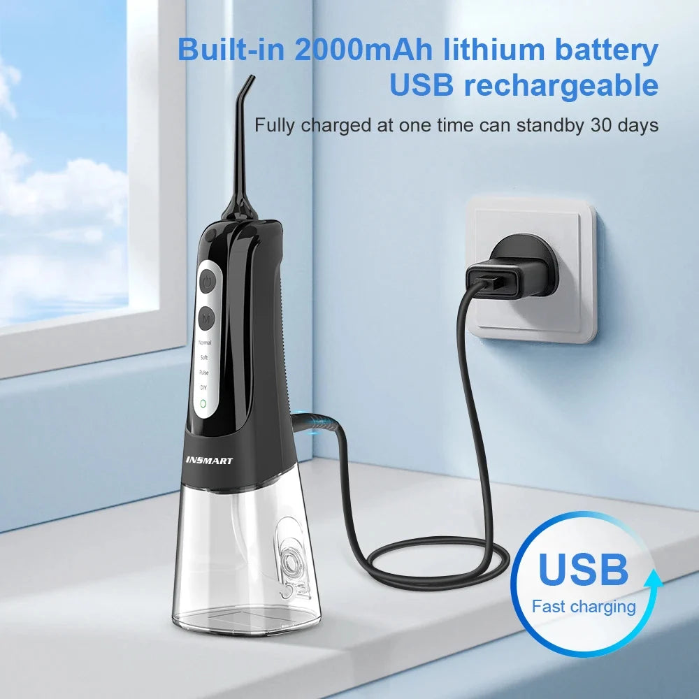Water Flosser Cordless 300ml Tank USB-C Rechargeable