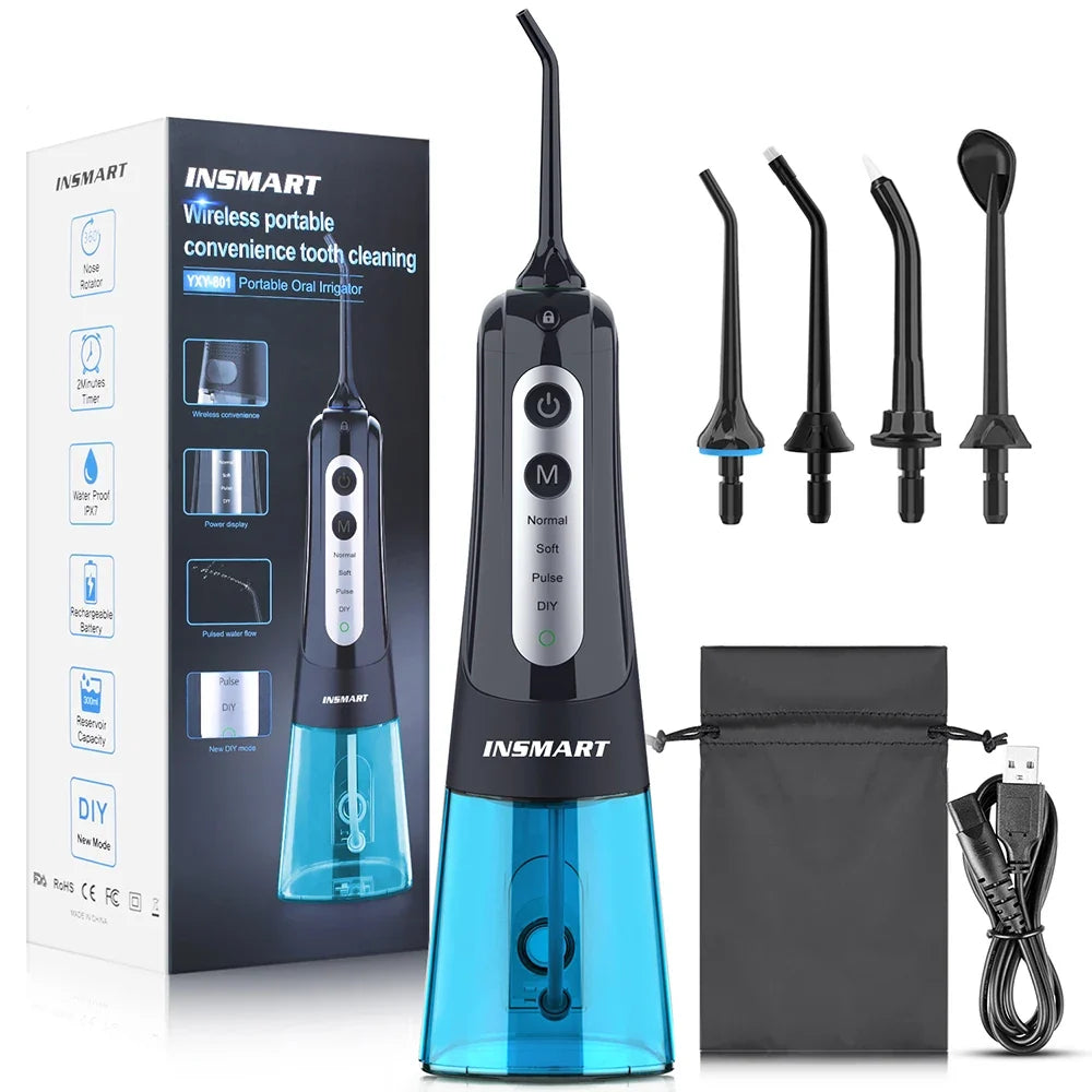 Water Flosser Cordless 300ml Tank USB-C Rechargeable